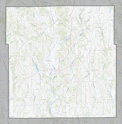 Mercer County MO USGS topo map