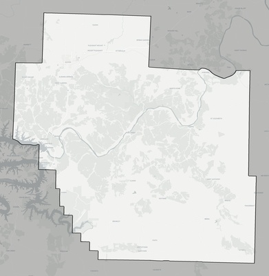 Miller County MO county basemap context