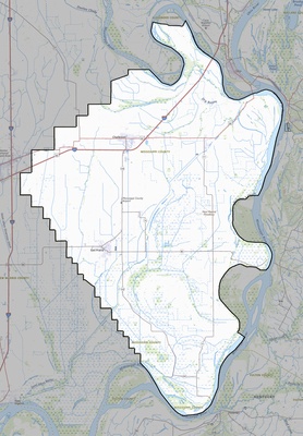 Mississippi County MO USGS topo map