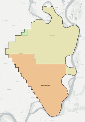 Mississippi County MO school district boundaries map