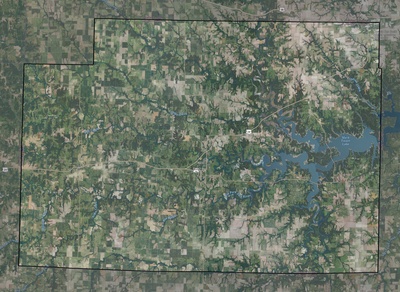 Monroe County MO USGS imagery and topo map