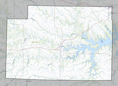 Monroe County MO USGS topo map