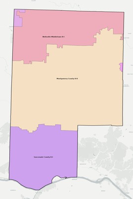 Montgomery County MO school district boundaries map