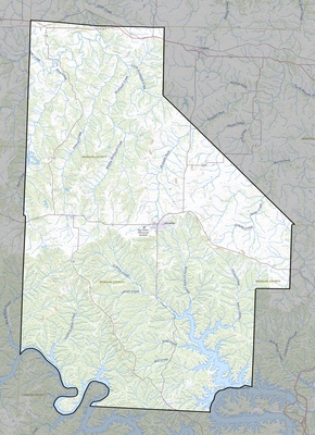 Morgan County MO USGS topo map