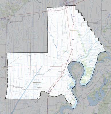 New Madrid County MO USGS topo map