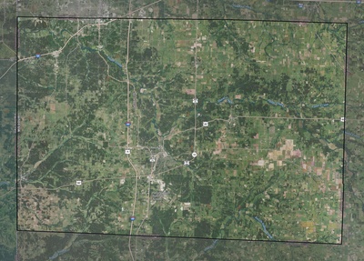 Newton County MO USGS imagery and topo map