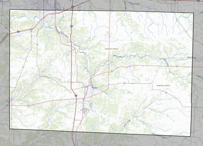 Newton County MO USGS topo map