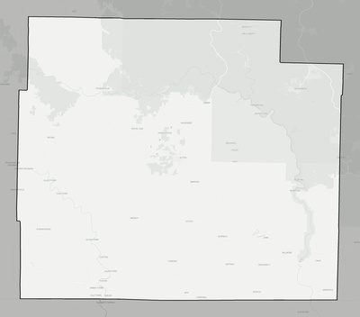 Oregon County MO county basemap context