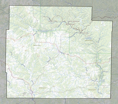 Oregon County MO USGS topo map