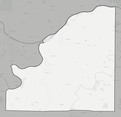Osage County MO county basemap context