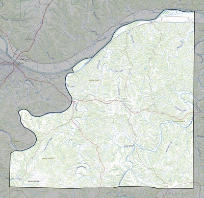 Osage County MO USGS topo map