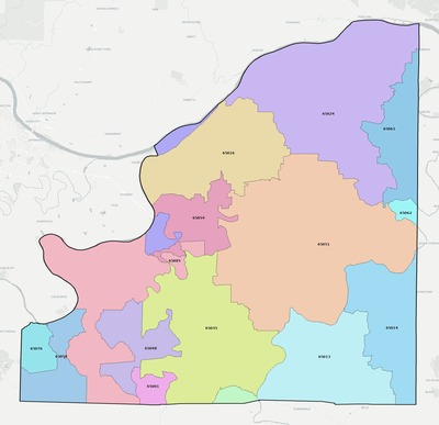 Osage County MO ZIP code boundaries map