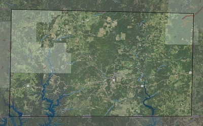 Ozark County MO USGS imagery and topo map