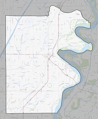 Pemiscot County MO USGS topo map