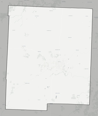Pettis County MO county basemap context