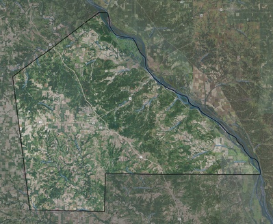 Pike County MO USGS imagery and topo map