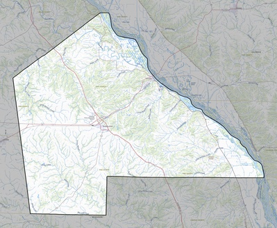 Pike County MO USGS topo map