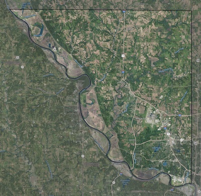 Platte County MO USGS imagery and topo map