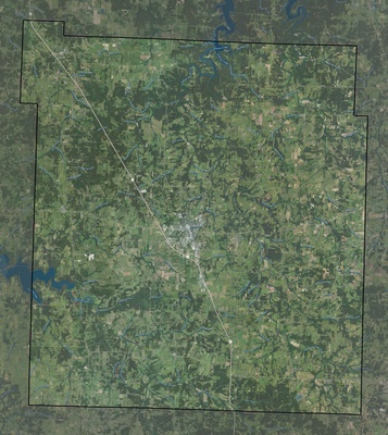 Polk County MO USGS imagery and topo map