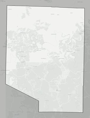 Pulaski County MO county basemap context