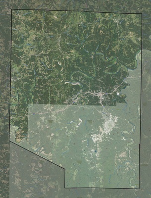 Pulaski County MO USGS imagery and topo map