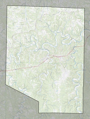 Pulaski County MO USGS topo map