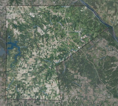 Ralls County MO USGS imagery and topo map