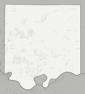 Ray County MO county basemap context