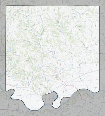 Ray County MO USGS topo map