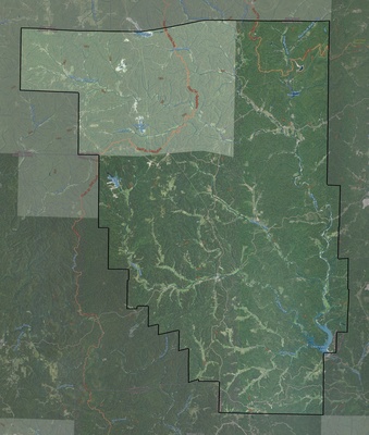Reynolds County MO USGS imagery and topo map