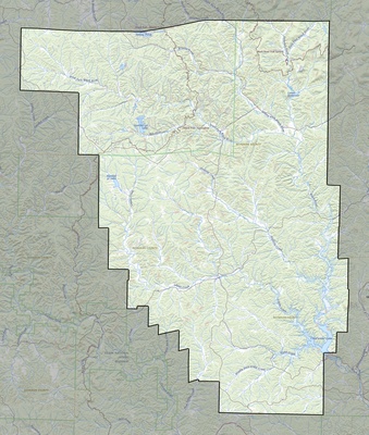 Reynolds County MO USGS topo map