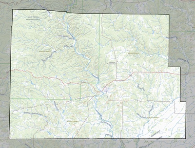 Ripley County MO USGS topo map
