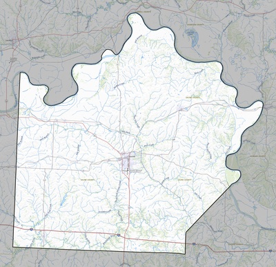 Saline County MO USGS topo map
