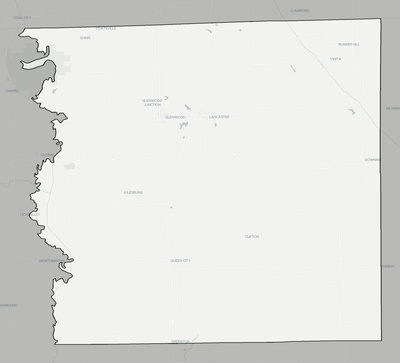 Schuyler County MO county basemap context