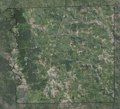 Schuyler County MO USGS imagery and topo map