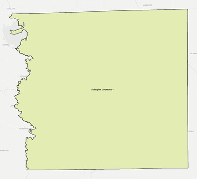 Schuyler County MO school district boundaries map