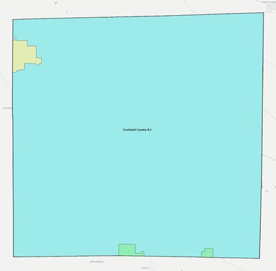 Scotland County MO school district boundaries map