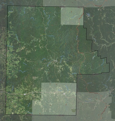 Shannon County MO USGS imagery and topo map