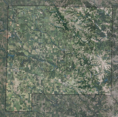 Shelby County MO USGS imagery and topo map