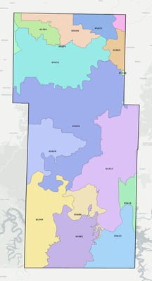 Stone County MO ZIP code boundaries map