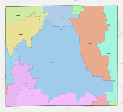 Sullivan County MO ZIP code boundaries map