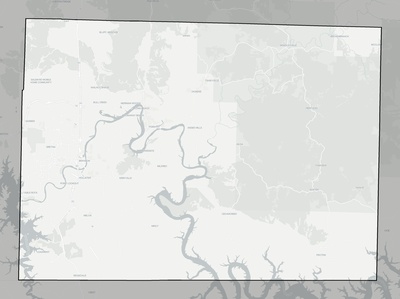 Taney County MO county basemap context
