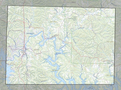Taney County MO USGS topo map