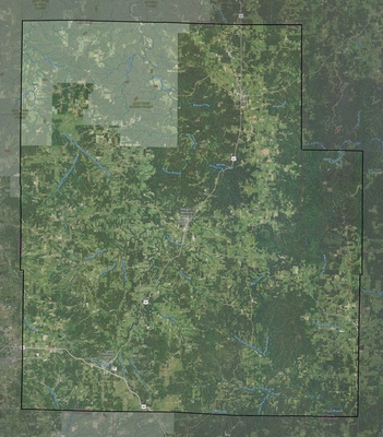 Texas County MO USGS imagery and topo map