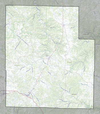 Texas County MO USGS topo map