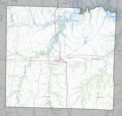 Vernon County MO USGS topo map