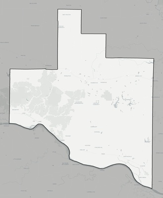Warren County MO county basemap context