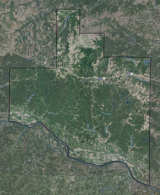 Warren County MO USGS imagery and topo map