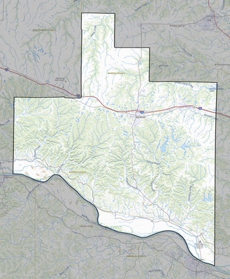 Warren County MO USGS topo map
