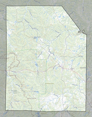 Washington County MO USGS topo map